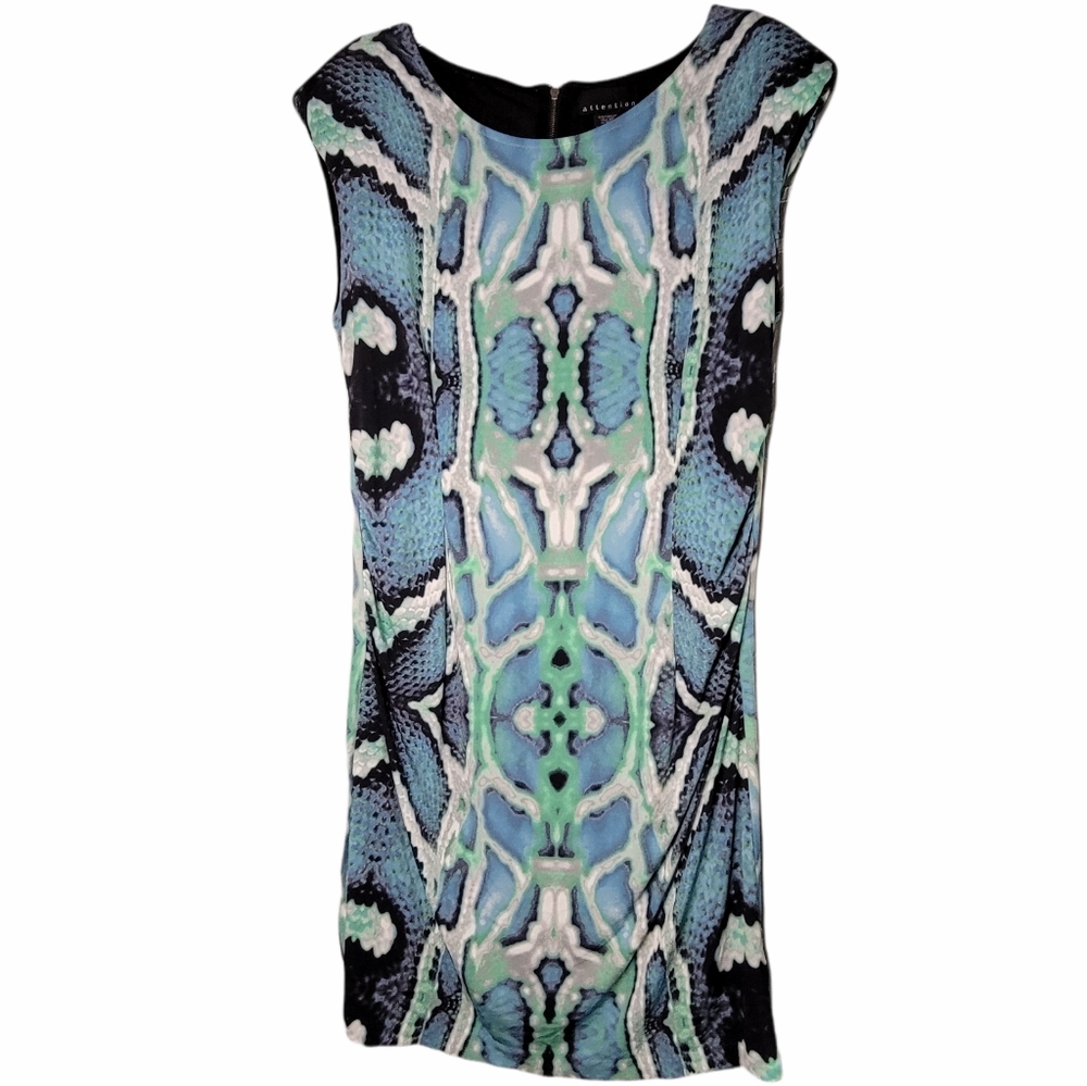 Snakeskin print dress
